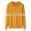 New Custom Plus Size 100% Cashmere Hoodies for Women Casual Plain Knitting Winter Wear with Front Logo and Hooded Collar