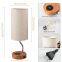 LED Nachttischlampe mit drahtloser Ladung, Touch-Lampe mit dreistufiger Dimmung