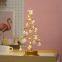 LED Desk Table Lamps Christmas Tree Lights Spiral Crystal Xmas Glass Decoration Lamp For Home Xmas Holiday Night lights