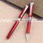 Red&black business rotating free ink color roller ball pen 0.7mm with Logo