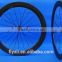 FLX-WS-TW06 : Carbon Glossy Cycling Road Bike Bicycle Tubular Wheelset 60mm Rim ( Basalt Brake Side )