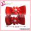 Classical design grosgrain ribbon elastic hair band wholesale elastic hair bow (XH12-2107)