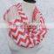 Hot Popular Wave Printing Ladies Thin Polyester Chevron Infinity Scarf