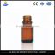 5ml Amber perfume bottle ,glass bottle ,drop dispensing bottles with plastic cap ,aluminum cap, outer cover