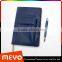 Metal rolling pen ballpoint PU writing pad memo notebook for business