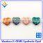 OP17 White Synthetic Opal Heart Cabochon Shape Opal Pendants for Necklace