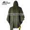 olive green polyester teffeta 100% waterproof rain cape