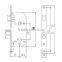 high quality narrow size security door lock