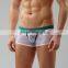 2015 Transparent Mesh Underwear Stripe Style Sexy Plus Size Stripe Style Boxer For Men Low waist Underwear