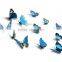 12Pcs 3D Butterfly Wall Sticker Fridge Magnet Home Decor Art Applique