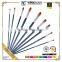 High Grade Wood Handle Filbert Bristle Artist Paint Brush Set Handle