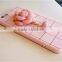 Flower Phone Case for Iphone 6s 6s Plus Elegant TPU Cover with Bell
