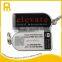 Laser engraved custom qr code key tag with hotel room number