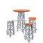 BS01 Height 840mm Weight 6kg Aluminum Truss Stool Quatro,High Quality and Stable Furniture Bar Table