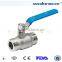 Sanitary stainless steel threaded butterfly valve