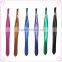 Precision slant tip professional eyebrow brow shaping eyelash extension tweezers