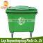 HDPE green china outdoor 1100 litre waste bins big dustbin plastic garbage bin with wheels