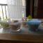 small black colored glass dessert bowls