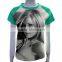 Wholesale Round collar slim fit custom pattern women 3dT shirt