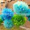 big size tissue pom poms flowers