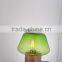 2015 Hot Sale Popular Classic Simple green glass study table wooden desk lamp With Edison Bulb Wooden Base edison lamp                        
                                                Quality Choice