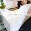 modern curved artificial stone reception desk