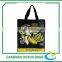 fashion nice printed laminated hanging nonwoven cloth packaging bag