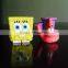 promotion gift 3D cartoon model Spongebob small cute vinly toy