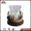 resin Antlers glass candle table lamp
