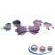 Progressive Dual Colors Rimless Women Metal Heart Shaped Sunglasses