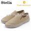 woven fabric threading elastic band mens canvas sneaker shoes