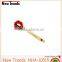 2015 new arrival pretty red enamel lip shaped hair clip hair accessory for party