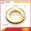China supplier gold small metal garment eyelet O rings for leather