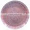 13 inch glass charger plates in snail pattern for decoration, wholesale