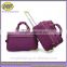 wholesale high quality purple travelling bags with trolley