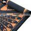 Foldable peacock printed lightweight 100% recycled microfiber yoga towel for yogi
