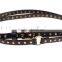 European and Ameraica punk style ladies' and women's fahsion black extra long double-circle wearing viret slim waist belt f