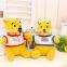 Creative Lovely Cartoon Children Birthday Gift 20 cm Height Yellow Bear Doll With Clothes Stuffed Plush Toy