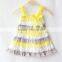 Korean Fashion Girl Style Dresses Different Colors Baby 1 Year Old Party Flowers Girl Dress Pattern Party