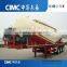 (diesel engine, air compressor optional) V shaped transport bulk cement powder tanker trailer