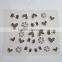 DIY PET 2D glitter epoxy nail art sticker custom eco-friendly 3D nail art decals for girls factory