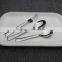silver custom flatware set round handle german flatware for hotel and restaurant household gift dealer and wholesale