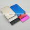 2015 Hot selling super thin credit card power bank 6mm for iPhone and smartphone inbuilt charging cable