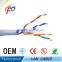 wholesale 305m solid copper pvc jacket standed twisted utp cat6 wire