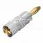 Hot Selling Gold Plated Banana Plug Audio Jack Connector for Speaker Cable