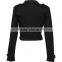 Women Victorian Black Trench Military Goth/Steampunk Jacket