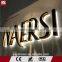 Outdoor advertising wall mount backlit LED channel letter