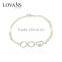 21CM Fashion European Style Custom Infinite Symbol Mark Bracelet