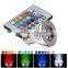 3W E27/GU10/E14/E27 16 Color LED RGB Magic Light Bulb+IR Remote Control CJ-RGBSD-001