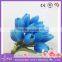 Artificial royal blue tulip natural pu life-like 12 head tulip bouquet